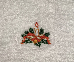 Christmas / Holiday Embroidered Decorative Hand Towels