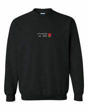 Load image into Gallery viewer, L&#39;aventure est belle Crewneck - Black