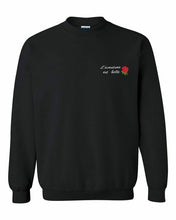 Load image into Gallery viewer, L&#39;aventure est belle Crewneck - Black