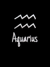 Load image into Gallery viewer, Aquarius Zodiac / Astrology Sign Cropped Hoodie