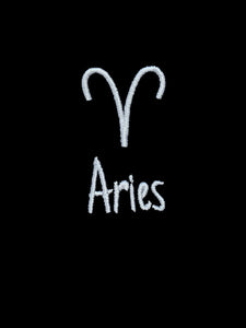 Aries Zodiac / Astrology Sign Cropped Hoodie