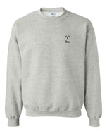 Aries Zodiac / Astrology Sign Crewneck - Grey