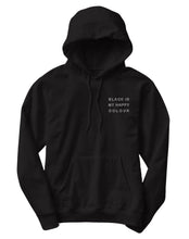 Load image into Gallery viewer, Black is My Happy Colour Hoodie
