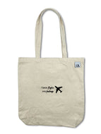 Catch Flights Not Feelings Tote Bag - Beige