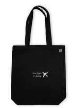 Load image into Gallery viewer, Catch Flights Not Feelings Tote Bag - Black