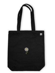 Daisy Tote Bag - Black