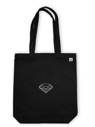 Diamond Tote Bag - Black