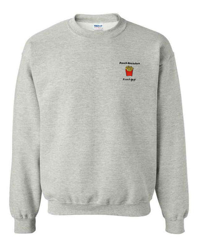 French Fries Before French Guys Crewneck - Grey