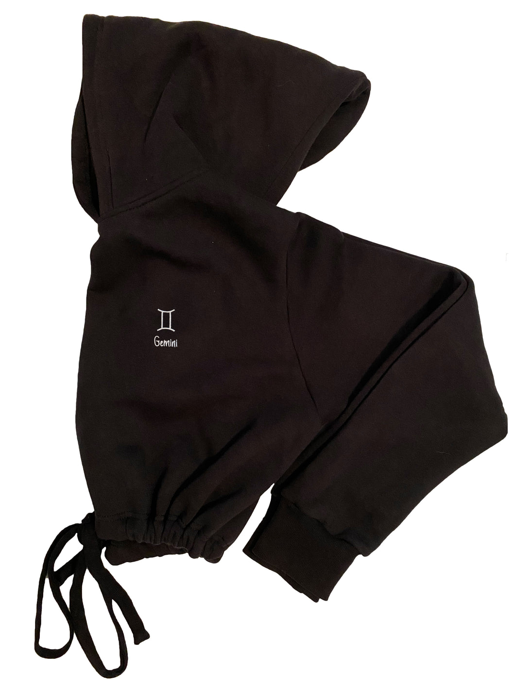 Gemini Zodiac / Astrology Sign Cropped Hoodie