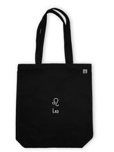 Load image into Gallery viewer, Leo Zodiac / Astrology Sign Tote Bag - Black