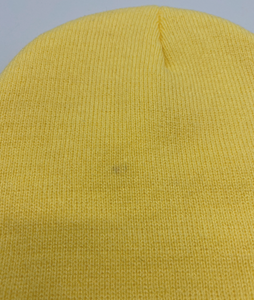 "Imperfect" Butter Yellow Beanie #1