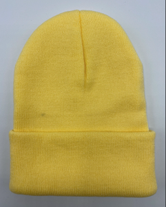 "Imperfect" Butter Yellow Beanie #2