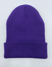 Load image into Gallery viewer, &quot;Imperfect&quot; Gemini Zodiac / Astrology Sign Beanie - Dark Purple