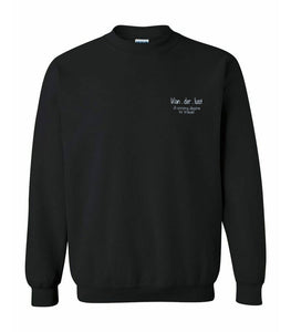 Wanderlust Crewneck - Black