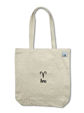 Load image into Gallery viewer, Aries Zodiac / Astrology Sign Tote Bag - Beige