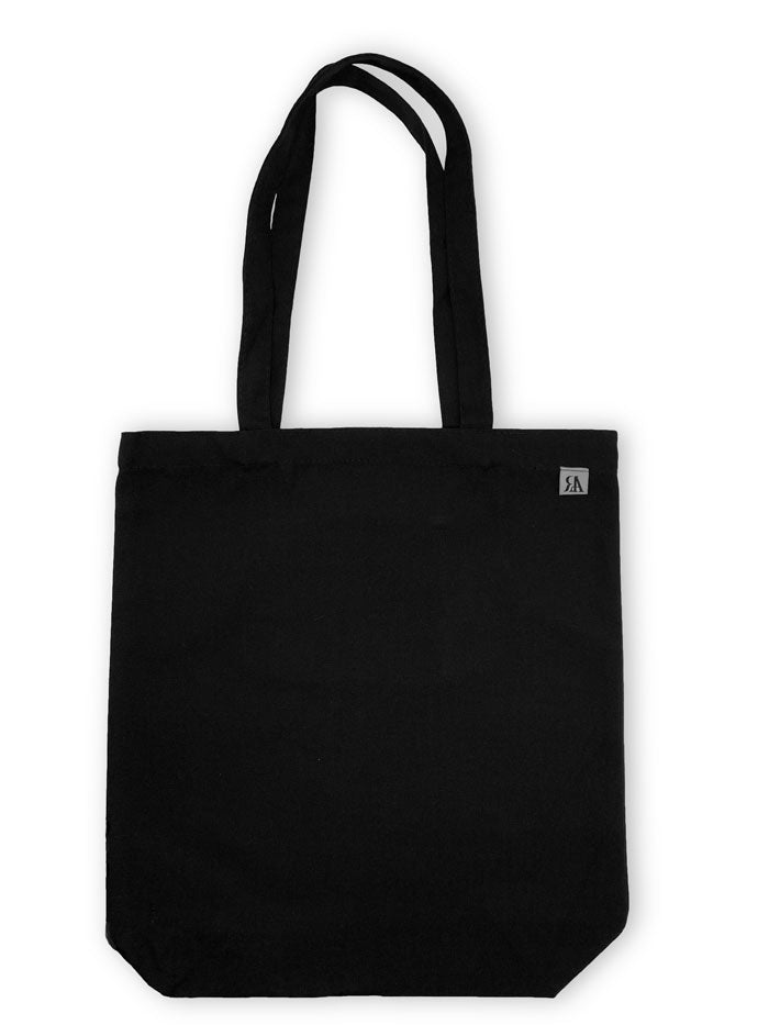 Simple Cotton Tote Bag - Black