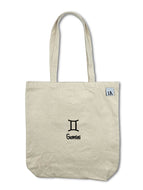 Gemini Zodiac / Astrology Sign Tote Bag - Beige