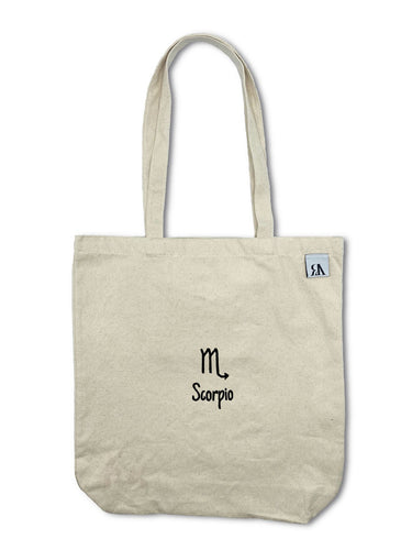 Scorpio Zodiac / Astrology Sign Tote Bag - Beige