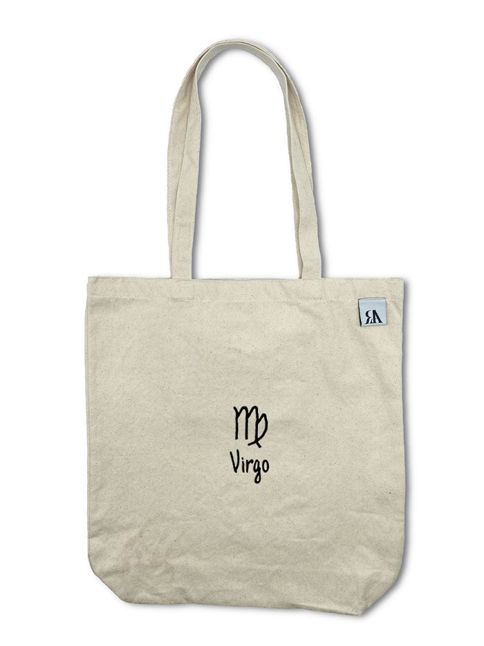 Virgo Zodiac / Astrology Sign Tote Bag - Beige